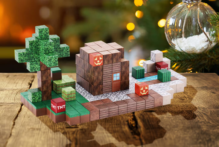 Set Constructie cu 80 Cuburi Magnetice